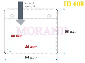 Etui na identyfikator 94x80 608