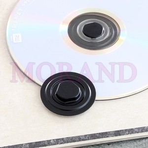 Plastikowy samoprzylepny krążek do mocowania CD fi 35 czarny