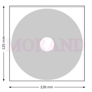 Kieszeń samoprzylepna na CD bez klapki 126x125