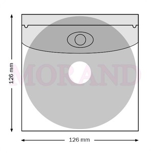 Kieszeń samoprzylepna na CD z klapką 126x126