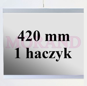 Listwa plakatowa V 420 mm 1 HACZYK  przezroczysta