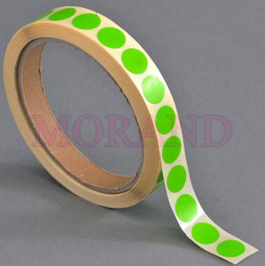 Kółka samoprzylepne do zaklejania i oznaczania towaru zielone 30 mm