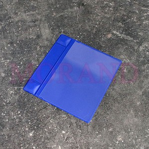 Kieszeń z dwoma magnesami pozioma niebieska A6 160x150