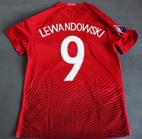 Koszulka piłkarska reprezentacji POLSKI 16/17 Vapor Match Away, #9 Lewandowski