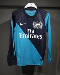 Koszulka piłkarska ARSENAL FC Retro away long sleeve 2011/12 #10 Van Persie  NIKE