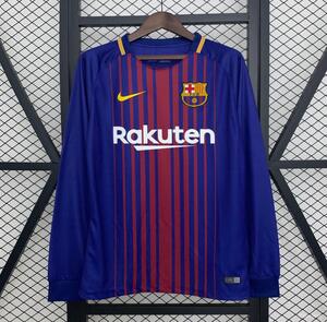 Koszulka piłkarska FC Barcelona Retro Home long sleeve 2017/18 Nike #10 Messi