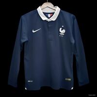 Koszulka piłkarska Francja Retro Home long sleeve Nike World Cup 2014 #10 Benzema