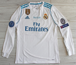 Koszulka piłkarska REAL MADRYT Home Retro 17/18 FINAL KYIV 2018 Adidas ADIZERO #7 Ronaldo