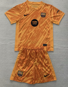 Dziecięcy zestaw bramkarski FC BARCELONA 24/25 NIKE (koszulka+spodenki) #25 Szczęsny