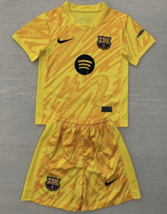 Dziecięcy zestaw bramkarski FC BARCELONA 24/25 NIKE (koszulka+spodenki) #25 Szczęsny