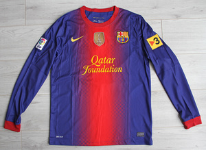 Koszulka piłkarska z długim rękawem FC BARCELONA Home Retro 2012/13 Nike #10 Messi