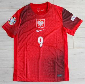 Koszulka piłkarska POLSKA Away Stadium 2024 #9 Lewandowski