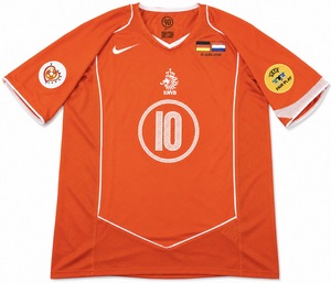 Koszulka piłkarska HOLANDIA Home Retro Nike EURO 2004 #10 Van Nistelrooy