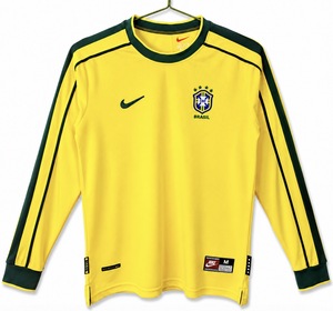 Koszulka piłkarska BRAZYLIA Retro long sleeve Home World Cup 1998 Nike #9 Ronaldo