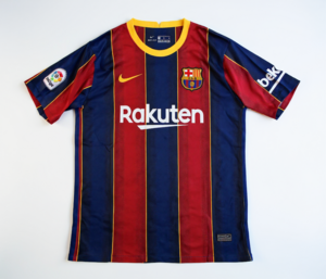 Koszulka piłkarska FC Barcelona Retro Home 2020/21 Nike #10 Messi