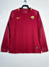 Koszulka piłkarska AS Roma Retro Home long sleeve 2017/18 Nike #16 De Rossi