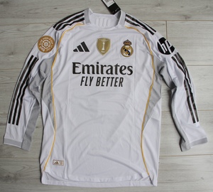 Koszulka piłkarska z długim rękawem REAL MADRYT Home 25/26 Adidas Authentic Mbappe 9 roz. XL