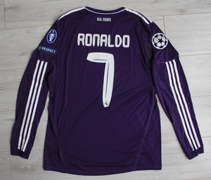 Koszulka meczowa Real Madryt 3rd 2010/11 Adidas Ronaldo #7 Długi Rękaw Match Issue – Vintage L
