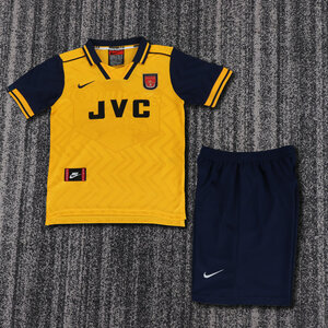 Dziecięcy zestaw piłkarski Arsenal FC away RETRO 96/97 Nike (koszulka+spodenki) #10 Bergkamp