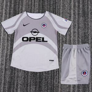 Dziecięcy zestaw piłkarski PSG away RETRO 01/02 Nike (koszulka+spodenki) #10 Ronaldinho