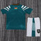 Dziecięcy zestaw piłkarski Niemcy away RETRO 96 Adidas (koszulka+spodenki) #18 Klinsmann