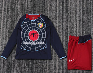 Dziecięcy zestaw piłkarski Atletico Madryt away long sleeve RETRO  2004/05 Nike (koszulka+spodenki) #9 Torres