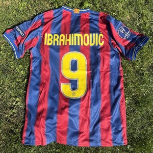 Koszulka piłkarska FC BARCELONA Home Retro 09/10 Nike #9 Ibrahimović roz. L
