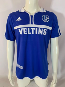 Koszulka piłkarska Schalke 04 Retro home Adidas 2001/02 #6 Hajto