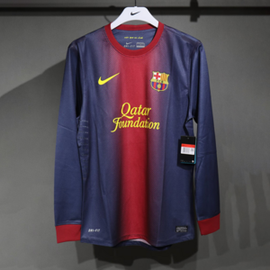 Koszulka piłkarska FC BARCELONA Retro Home player version long sleeve 12/13 Nike #8 Iniesta