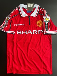 Koszulka piłkarska MANCHESTER UNITED home 98/99 Umbro Keane 16, roz. L