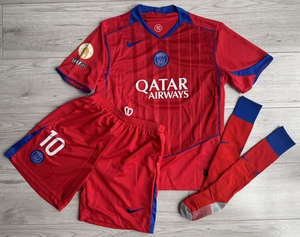 Dziecięcy zestaw piłkarski PSG 3rd 25/26 Nike (koszulka+spodenki+getry) #10 O.Dembele