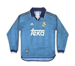 Koszulka piłkarska REAL MADRYT 3rd long sleeve Retro 99/00 Adidas #7 Raul