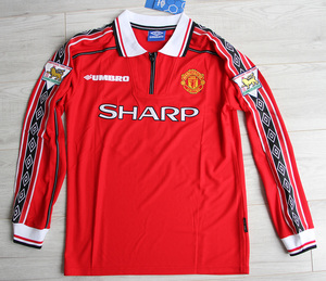 Koszulka piłkarska MANCHESTER UNITED Retro Home 98/99 UMBRO Beckham, roz. L
