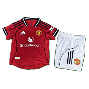Dziecięcy zestaw piłkarski MANCHESTER UNITED ADIDAS Home authentic 25/26 (koszulka+spodenki) #8 Fernandes