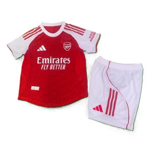 Dziecięcy zestaw piłkarski ARSENAL LONDYN home authentic 25/26 ADIDAS (koszulka+spodenki) #7 Saka