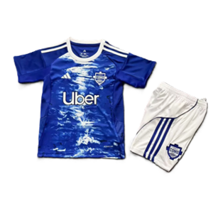 Dziecięcy zestaw piłkarski Como 1907 home 25/26 Adidas (koszulka+spodenki) #10 Nico Paz