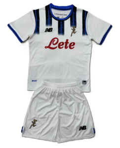 Dziecięcy zestaw piłkarski Atalanta BC away 25/26 NB (koszulka+spodenki) #59 Zalewski