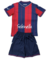 Dziecięcy zestaw piłkarski Bologna home 25/26 Macron (koszulka+spodenki) #7 Orsolini