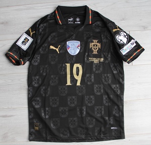 Koszulka piłkarska PORTUGALIA Special EditionEusébio 2025 Puma #19 N.Mendes, roz. L