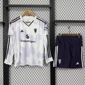 Dziecięcy zestaw piłkarski MANCHESTER UNITED ADIDAS away 25/26 (koszulka+spodenki) #8 Fernandes