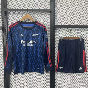 Dziecięcy zestaw piłkarski ARSENAL LONDYN away 25/26 ADIDAS (koszulka+spodenki) #33 Calafiori