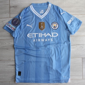 Koszulka piłkarska MANCHESTER CITY home 23/24 PUMA Champions League version De Bruyne, roz. M