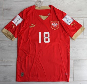 Koszulka piłkarska SERBIA Home World Cup 2024 PUMA Vlahović, roz. S