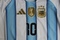 Dziecięcy zestaw piłkarski ARGENTYNA Home World Cup 2026 ADIDAS (koszulka+spodenki+getry) #10 Messi