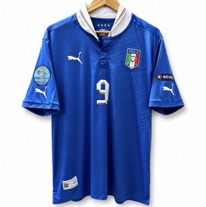 Koszulka piłkarska WŁOCHY Home Retro Puma EURO 2012 #9 Balotelli
