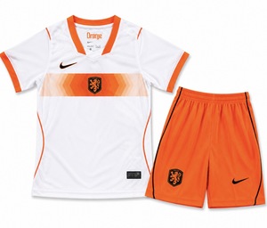 Dziecięcy zestaw piłkarski HOLANDIA Away World Cup 2026 NIKE (koszulka+spodenki)