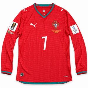 Koszulka piłkarska z długim rękawem PORTUGALIA home World Cup 2026 Puma Authentic #7 Ronaldo
