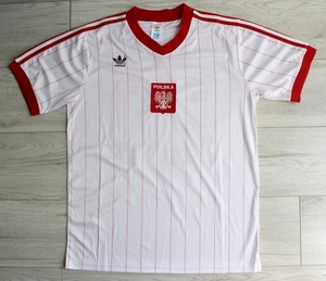 Koszulka piłkarska reprezentacja Polski Home Retro 1982 Adidas Boniek roz. L