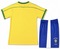 Dziecięcy zestaw piłkarski BRAZYLIA Home Retro World Cup 98 Nike (koszulka+spodenki) #9 Ronaldo
