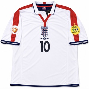 Koszulka piłkarska ANGLIA Home Retro EURO 2004 Umbro #10 Owen
